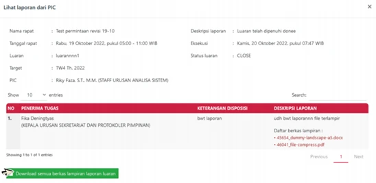 kemudian pada bagian atas menu emom Akan muncul pop-up, lalu klik download.