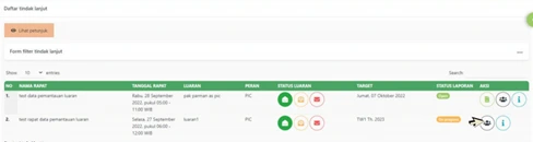 Klik icon “disposisi”