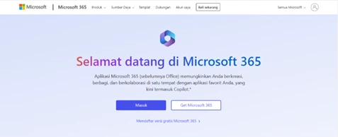 Buka web https://office.com/ Buka web https://office.com/