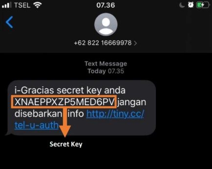 Terima Secret Key Terima Secret Key