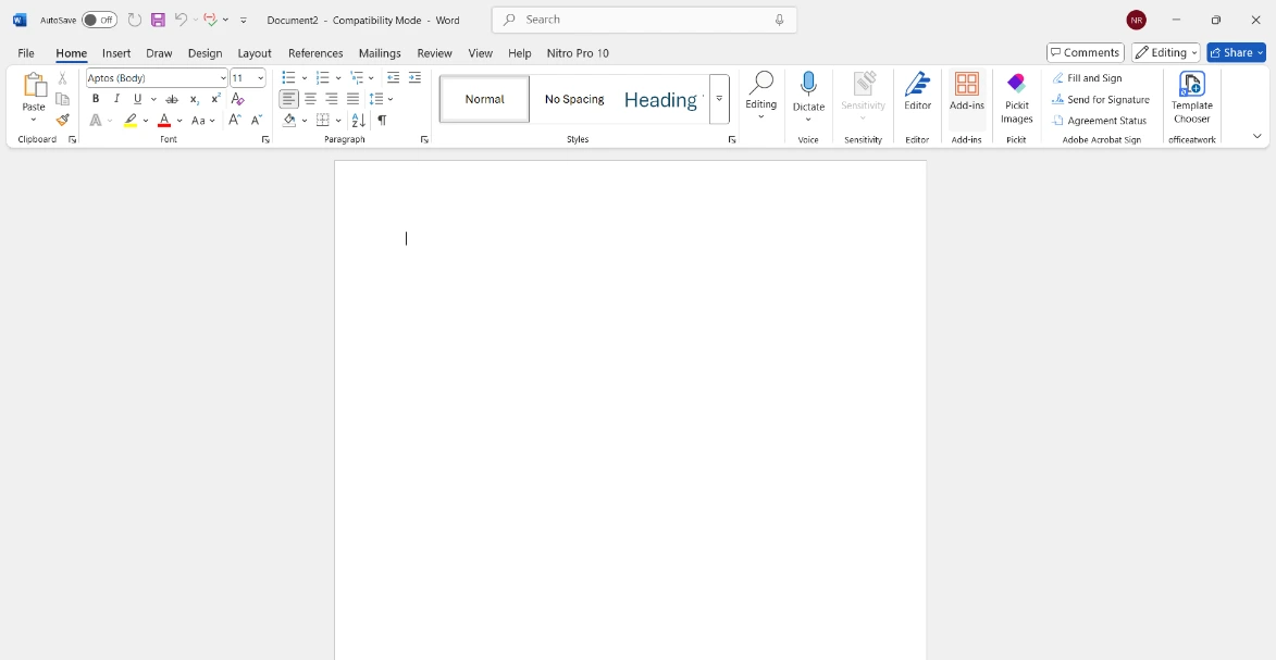 Pastikan Microsoft Word sudah terinstal, lalu jalankan aplikasinya.