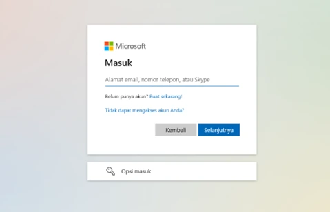 Masuk ke Akun Microsoft 365