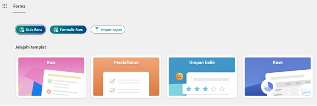 Mulai Membuat Formulir Baru