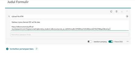 Tempelkan Link OneDrive