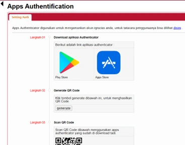 Pindai QR Code yang tampil di layar iGracias