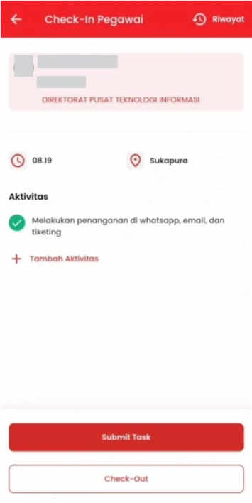 Bila perlu, isi aktivitas tambahan, lalu tekan “Submit”