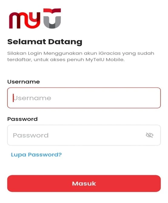 Kemudian akses MyTelU pada IGracias