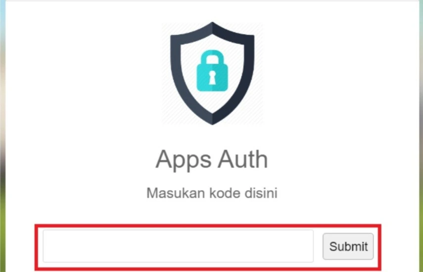 Buka aplikasi authenticator
