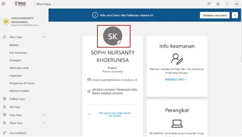 klik tanda pensil logo profil