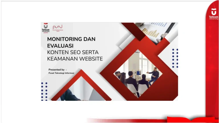 PUTI Jakarta Selenggarakan Monitoring dan Evaluasi Konten SEO serta Keamanan Website