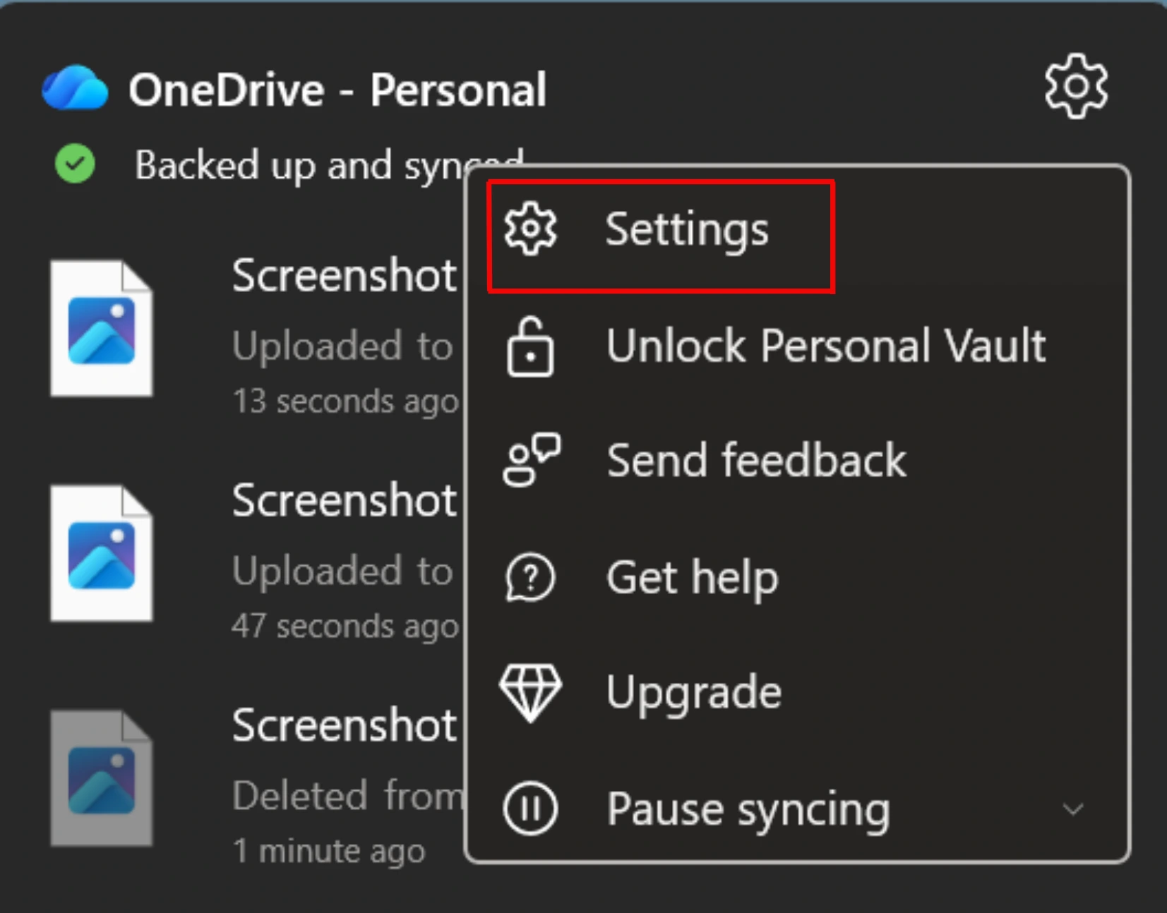 Pilih menu Settings (Pengaturan).