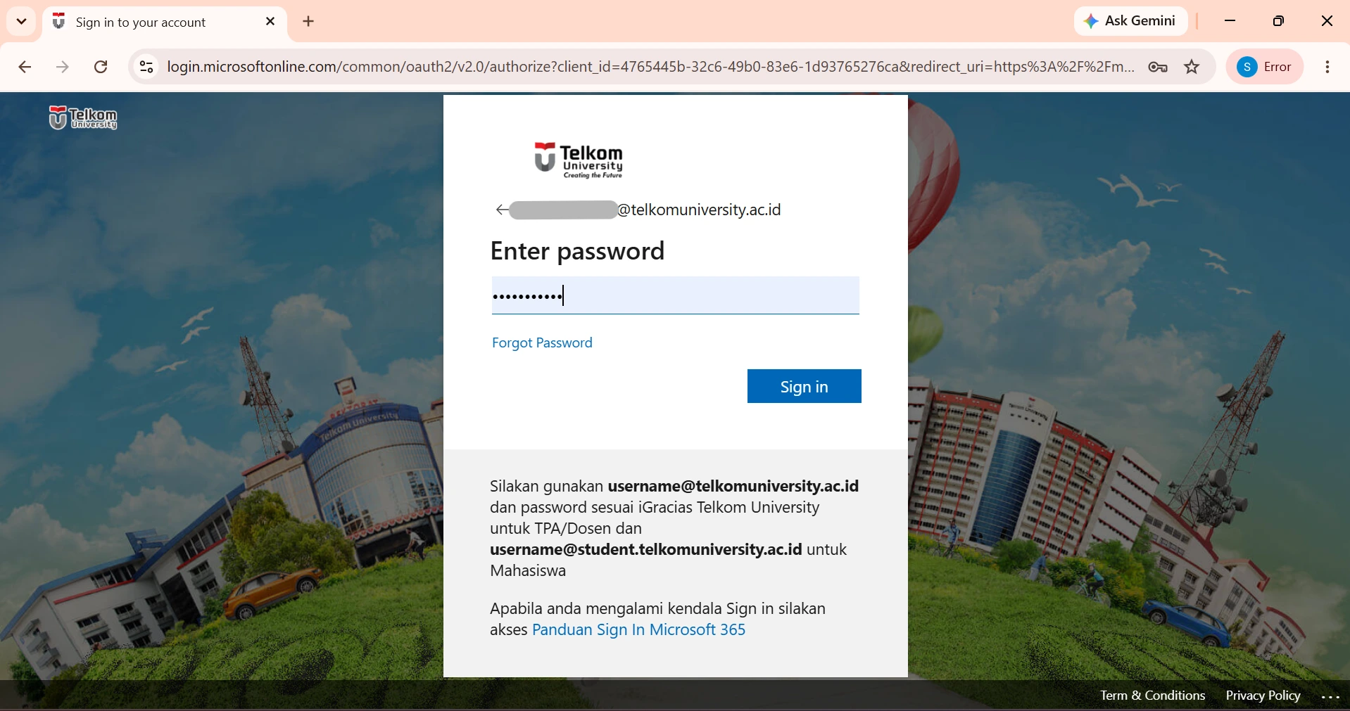 Buka browser dan akses layanan Microsoft 365 melalui https://www.office.com Buka browser dan akses layanan Microsoft 365 melalui https://www.office.com