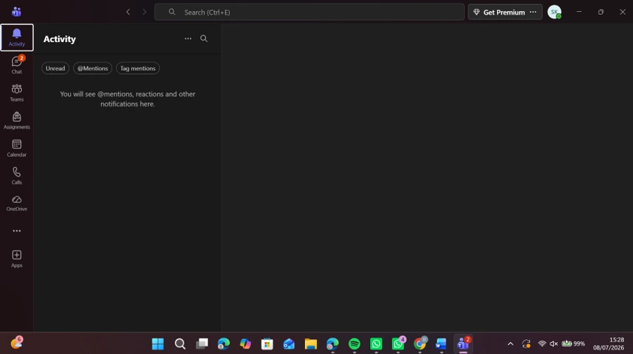 Tunggu hingga proses autentikasi selesai dan Microsoft Teams kembali terbuka seperti biasa