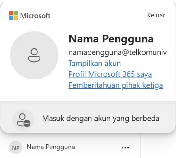 Masuk ke Halaman Pengaturan Akun