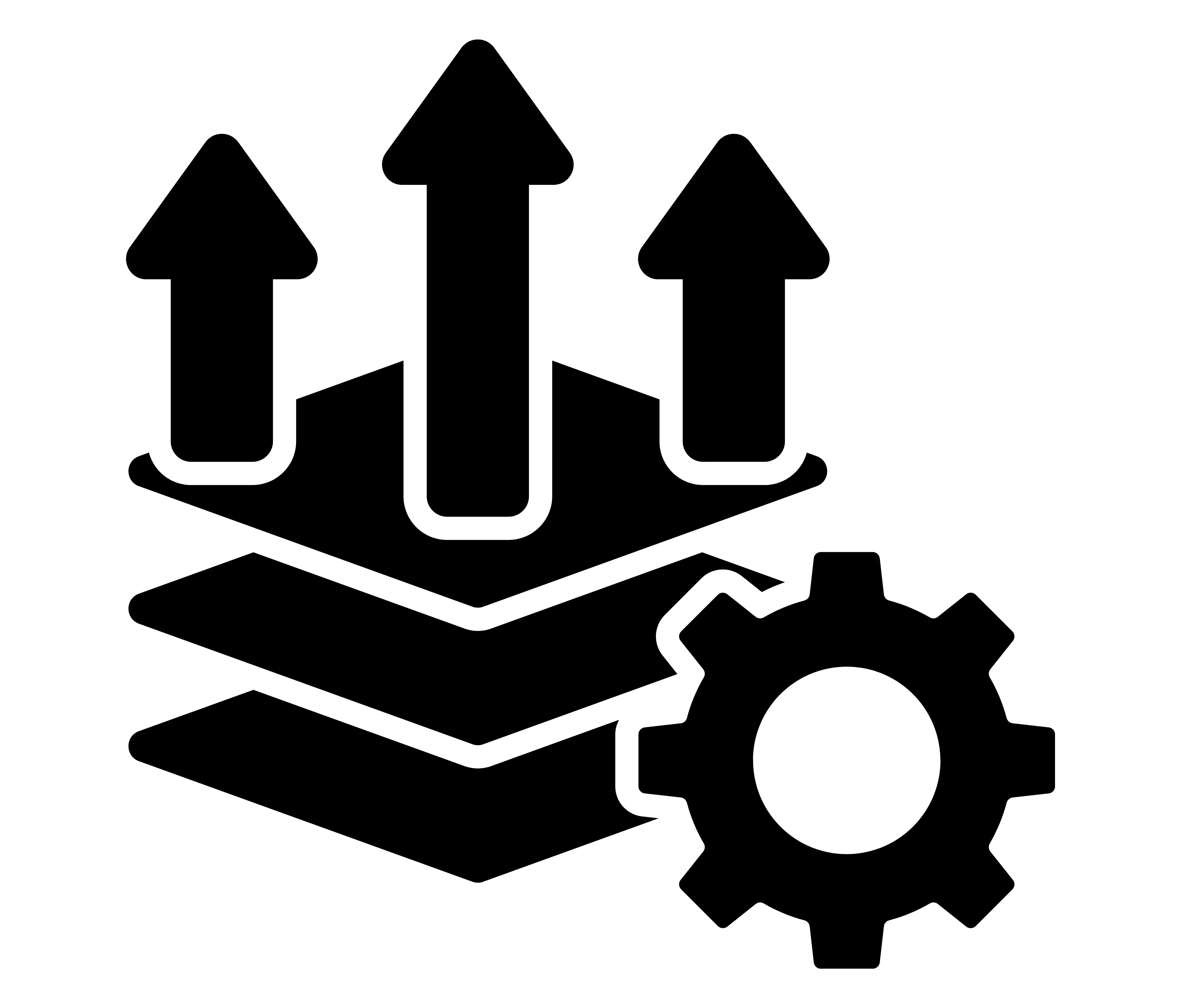 ikon horizontal scaling yang menampilkan tiga lapisan server bertumpuk ikon horizontal scaling yang menampilkan tiga lapisan server bertumpuk