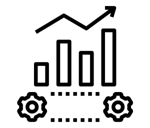 ilustrasi hyperautomation yang menggambarkan peningkatan efisiensi serta kinerja proses bisnis ilustrasi hyperautomation yang menggambarkan peningkatan efisiensi serta kinerja proses bisnis