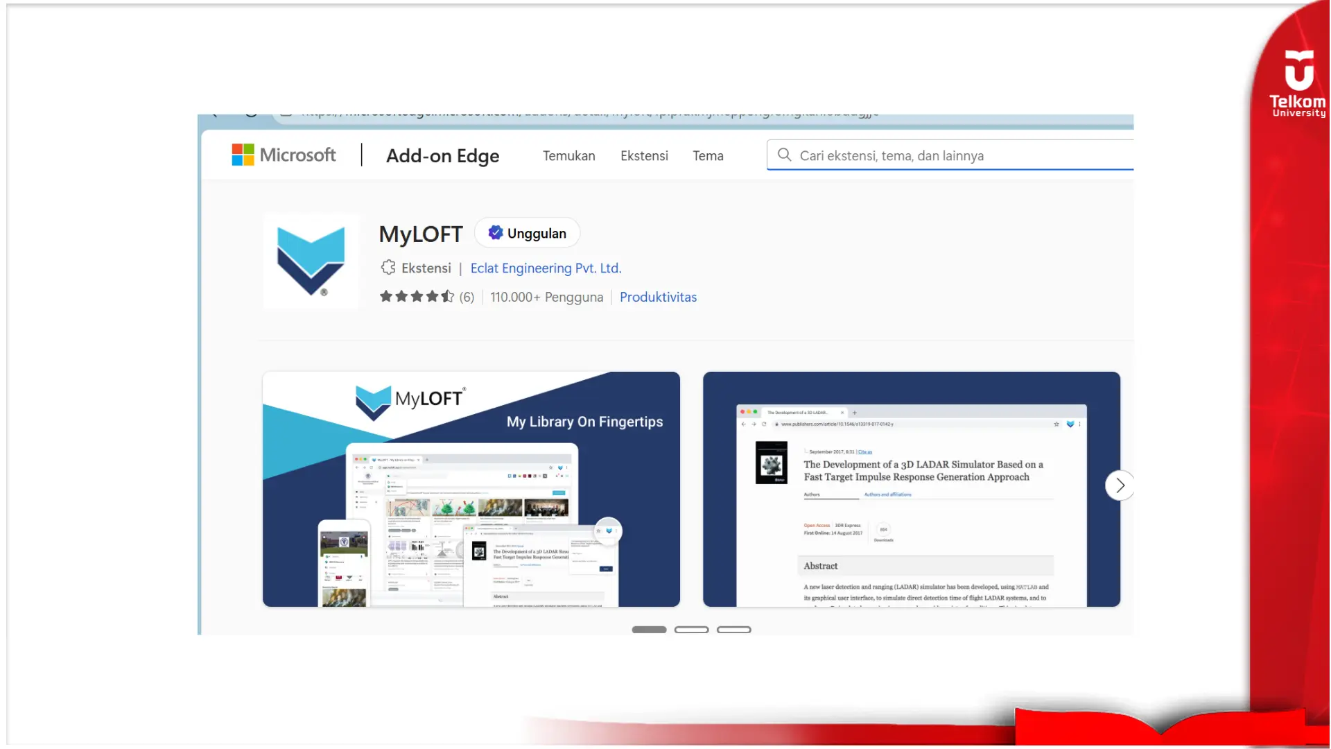 Panduan Mengakses e-Journal dan e-Book Telkom University melalui MyLOFT